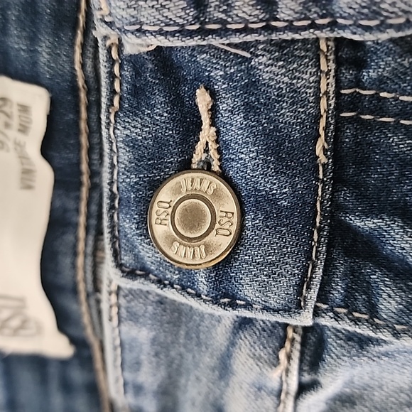 RSQ Vintage Mom High-Rise Straight Leg Denim Jeans Size 9 - Picture 12 of 13